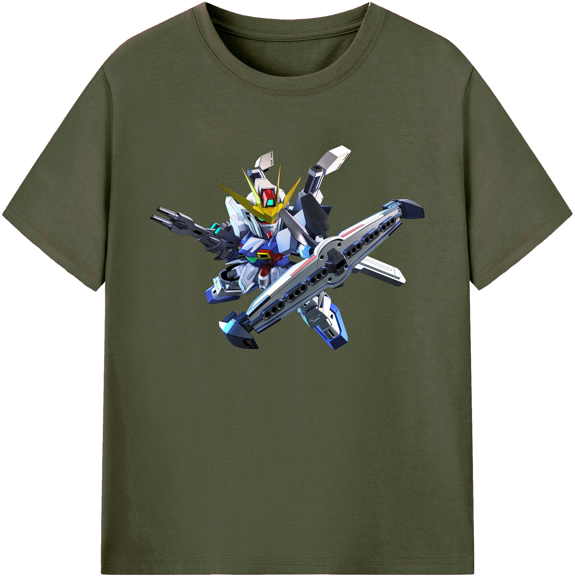 （画像用） 機動戦士ガンダム Mobile Suit Gundam 綿100％ メンズ半袖Tシャツ｜肌触りやわらか＆通気性